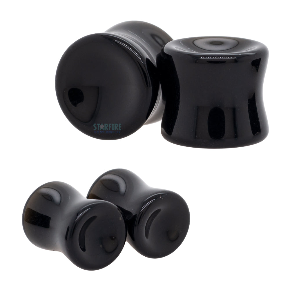 Diablo Organics Concave Stone Plugs - Black Obsidian – Starfire Body ...