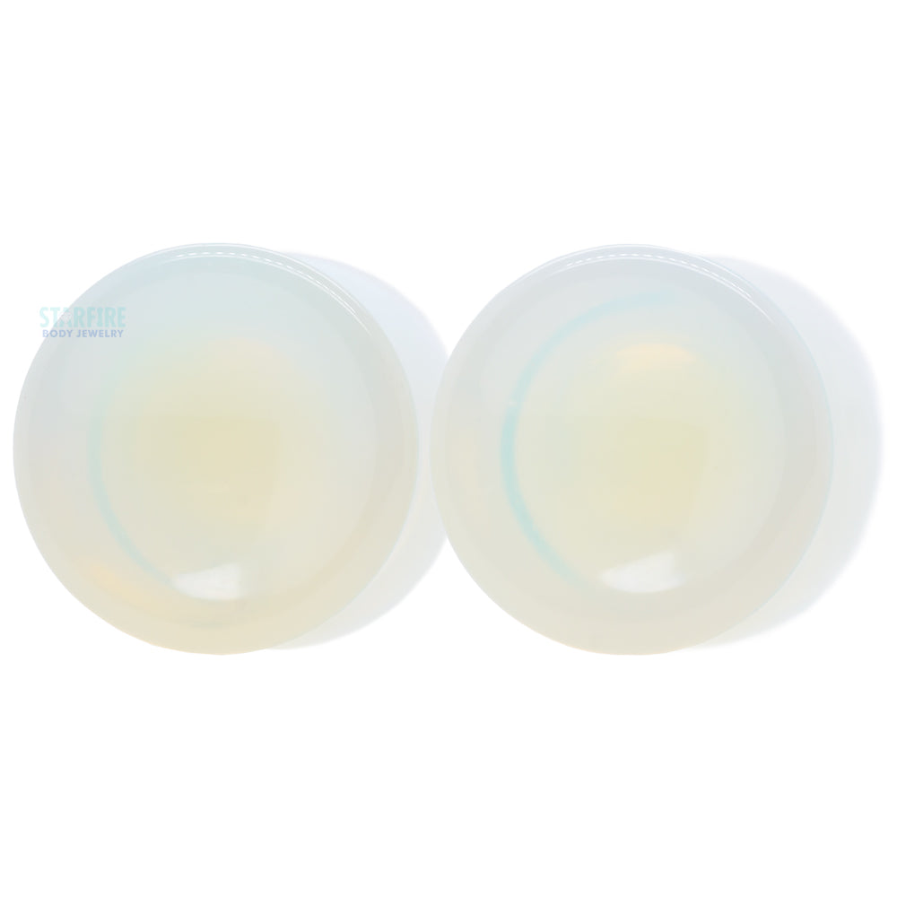 Concave Stone Plugs - Opalite