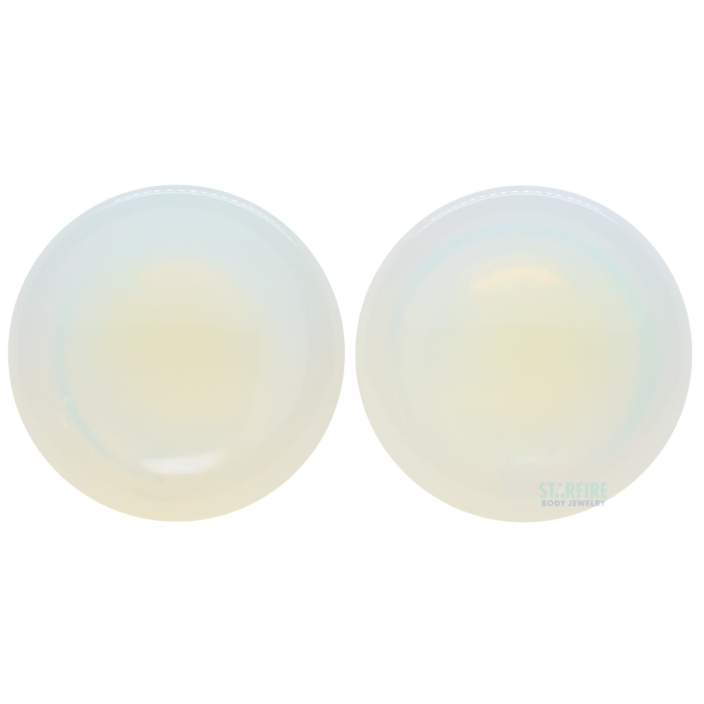 Concave Stone Plugs - Opalite