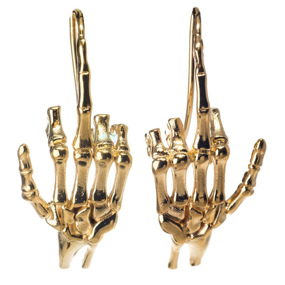 Middle Finger Earrings (Cast Shapes)