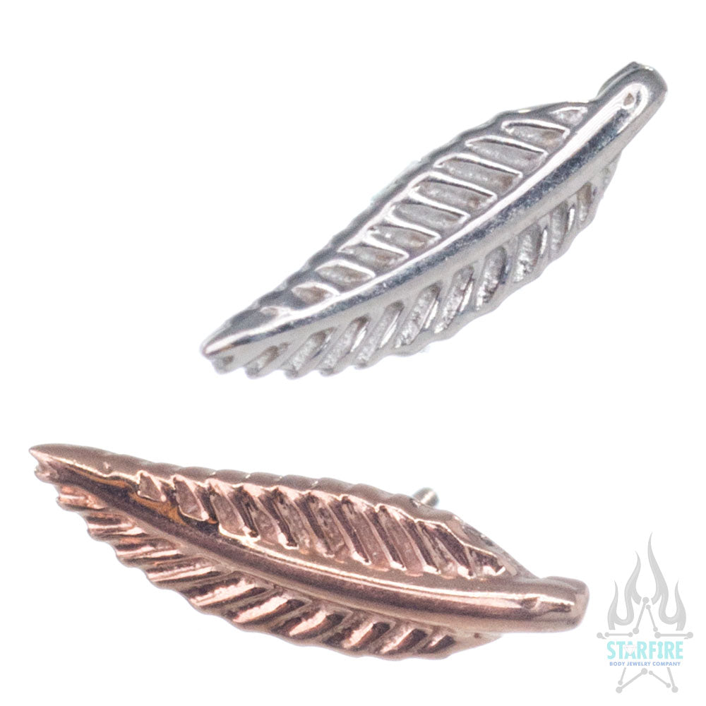 threadless: Long Leaf Pin in Gold