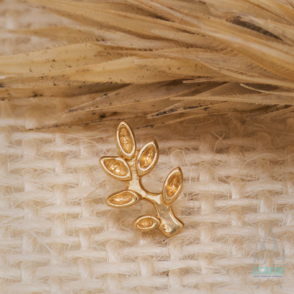 threadless: Frond Pin in Gold