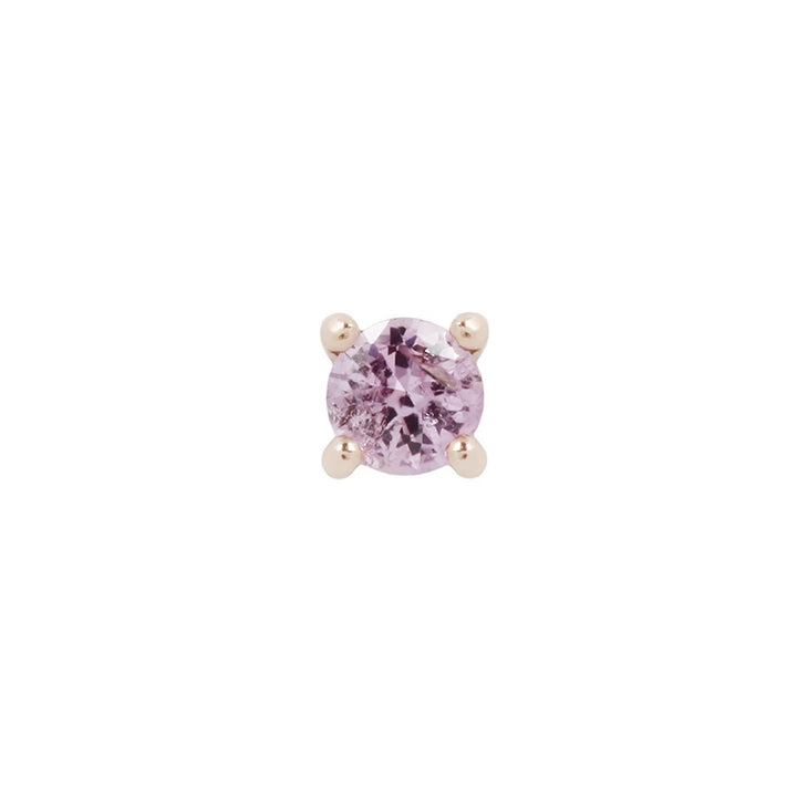 threadless: Prong-Set Pink Sapphire End in Gold