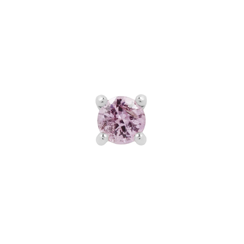 threadless: Prong-Set Pink Sapphire End in Gold