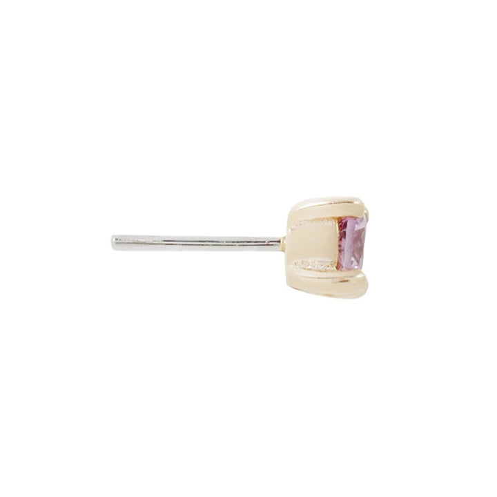 threadless: Prong-Set Pink Sapphire End in Gold