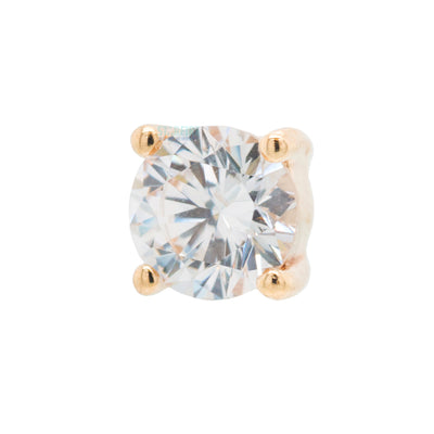 threadless: Prong-Set Swarovski Crystal End in Gold