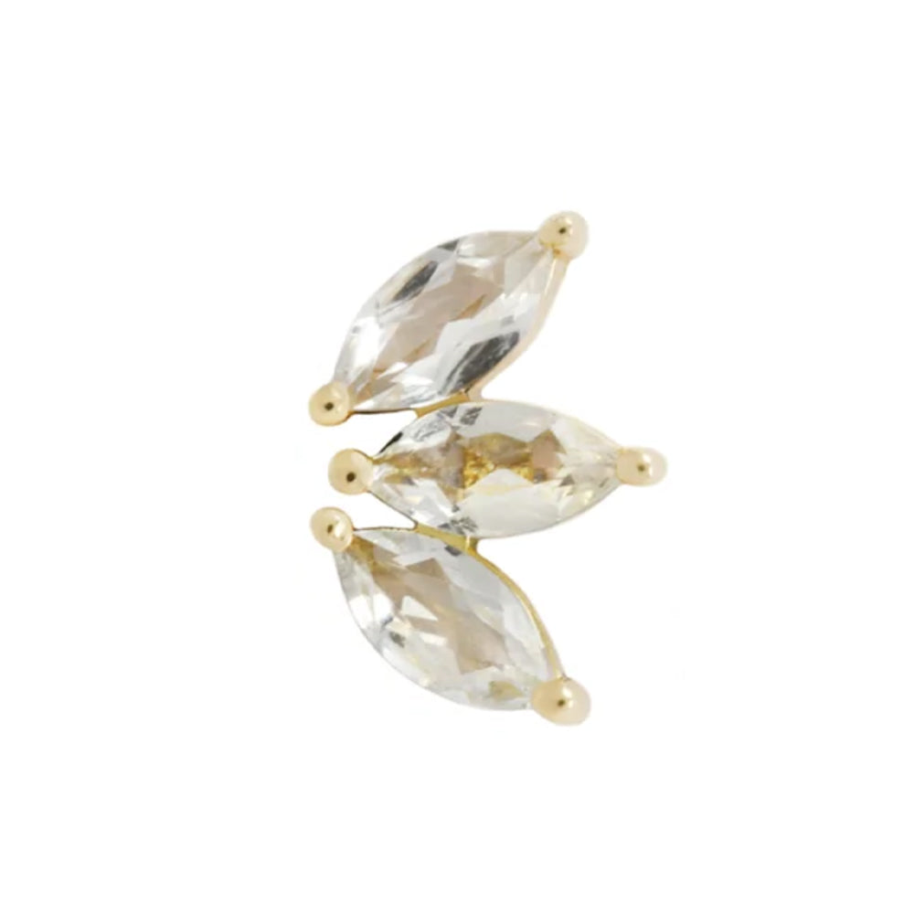 threadless: "Moet" End in Gold with CZ's