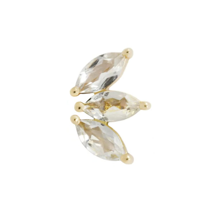 threadless: "Moet" End in Gold with CZ's