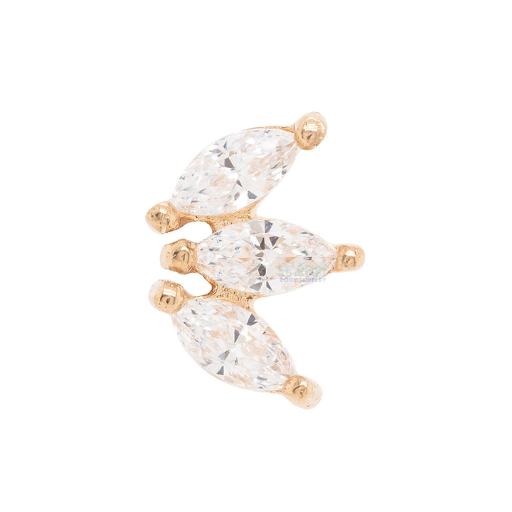 threadless: "Moet" End in Gold with CZ's
