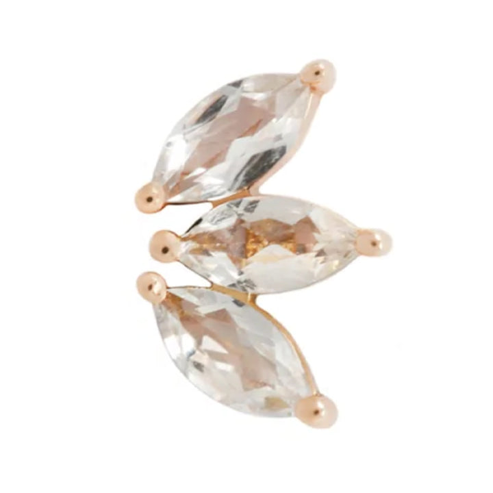 threadless: "Moet" End in Gold with CZ's