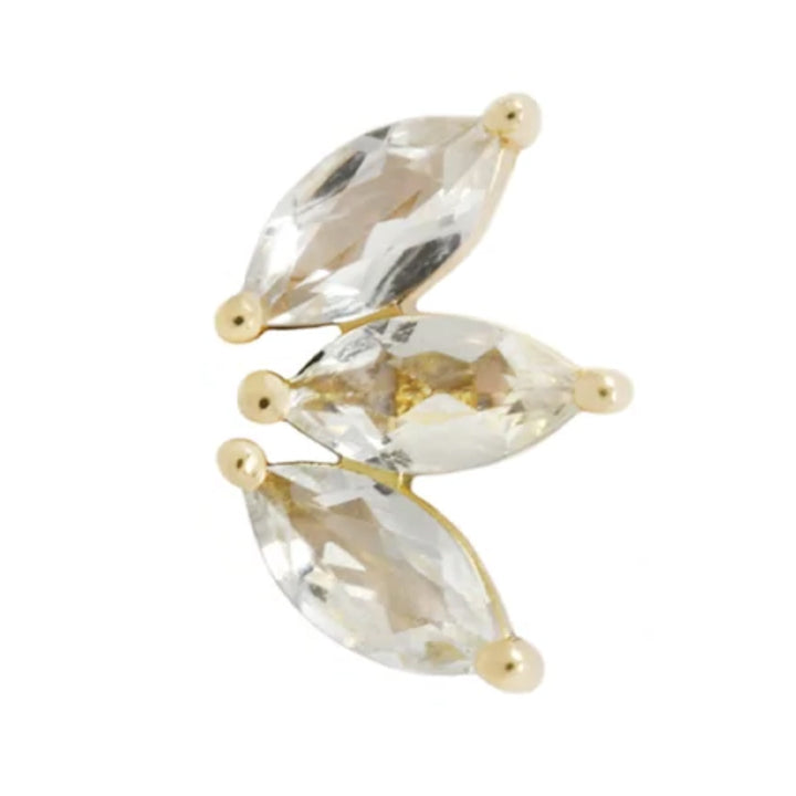 threadless: "Moet" End in Gold with CZ's