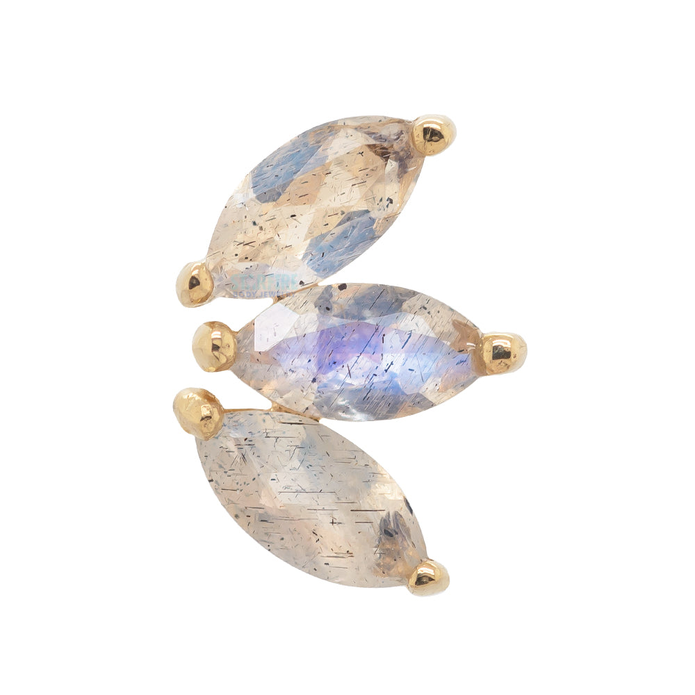 threadless: "Moet" End in Gold with Labradorite