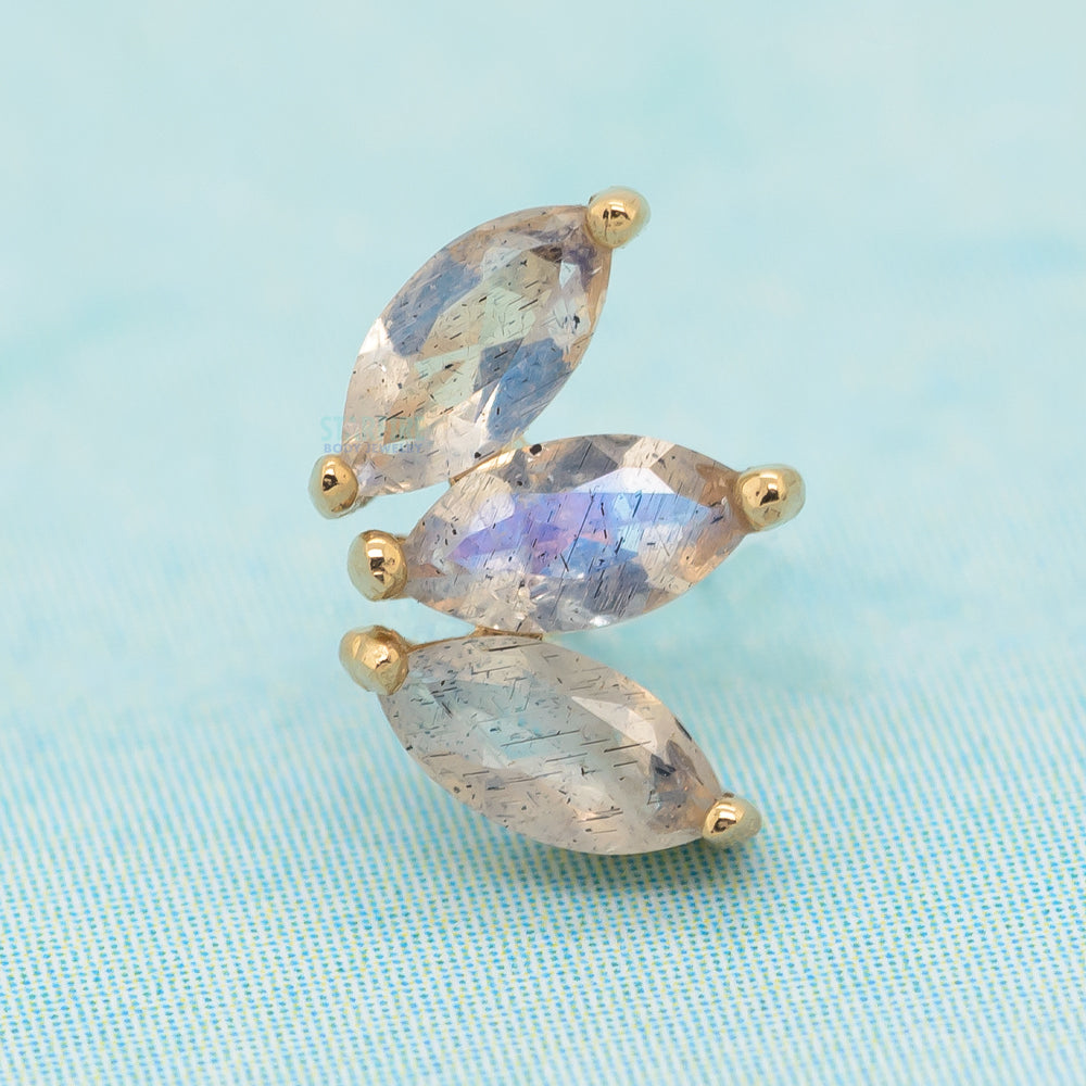 threadless: "Moet" End in Gold with Labradorite