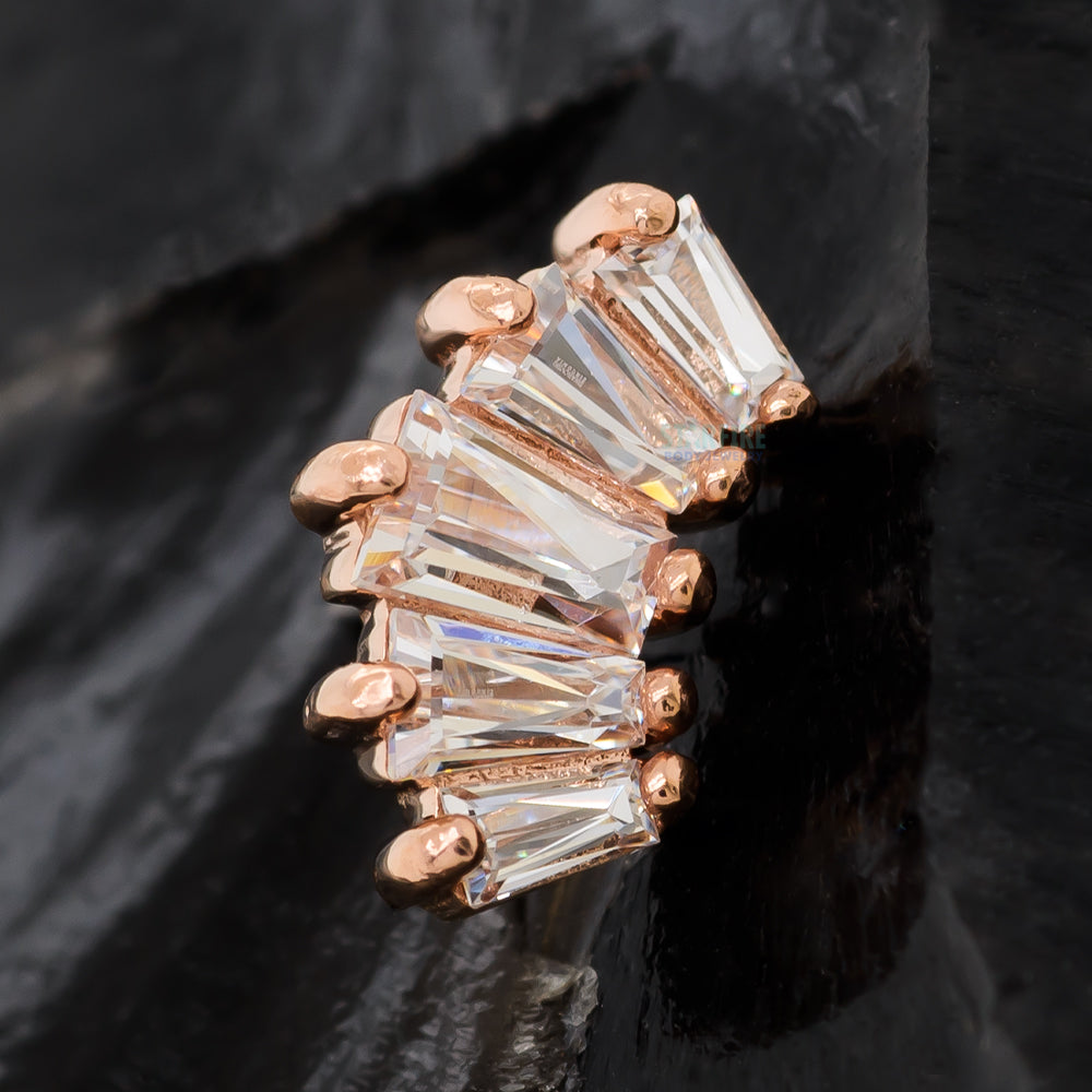 threadless: "Gemma" End in Gold with CZ's