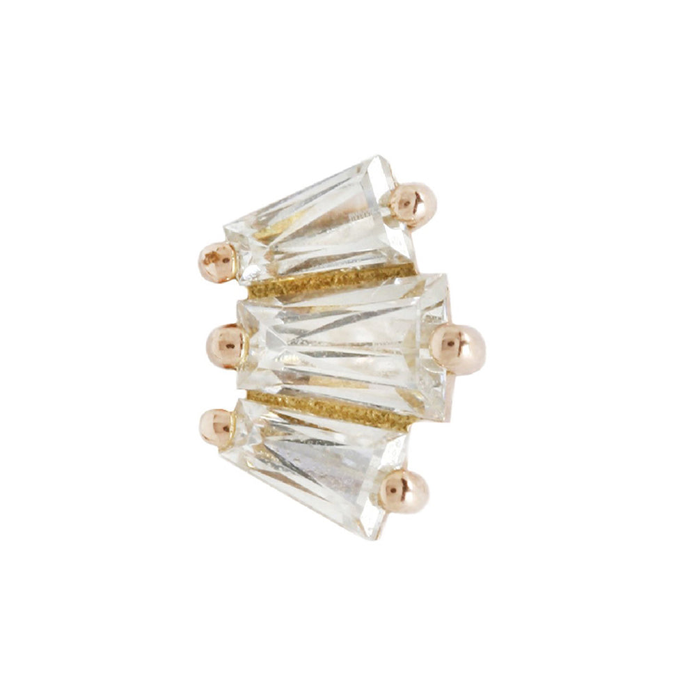 threadless: "Gemma" End in Gold with CZ's