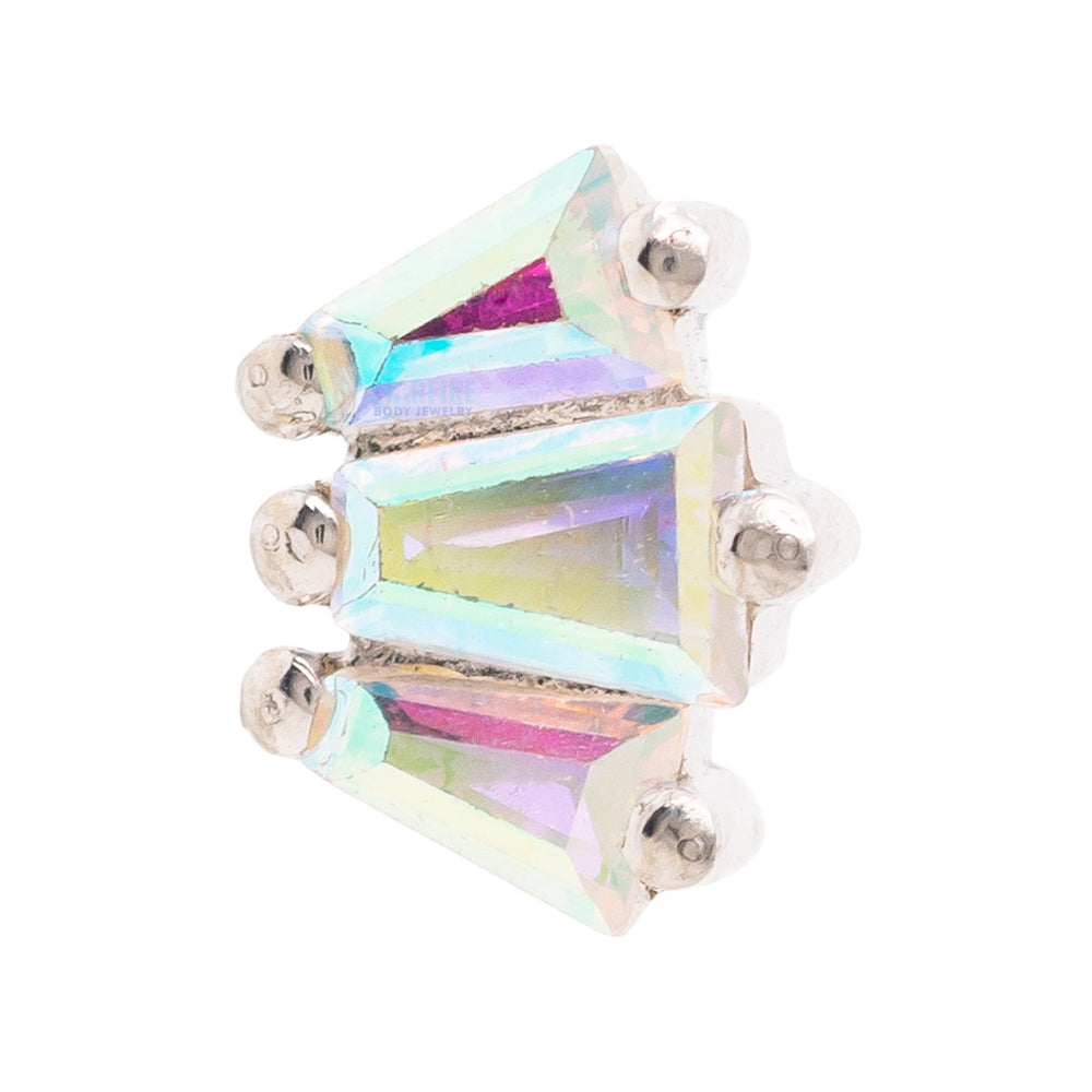 threadless: "Gemma" End in Gold with Mercury Mist Topaz'
