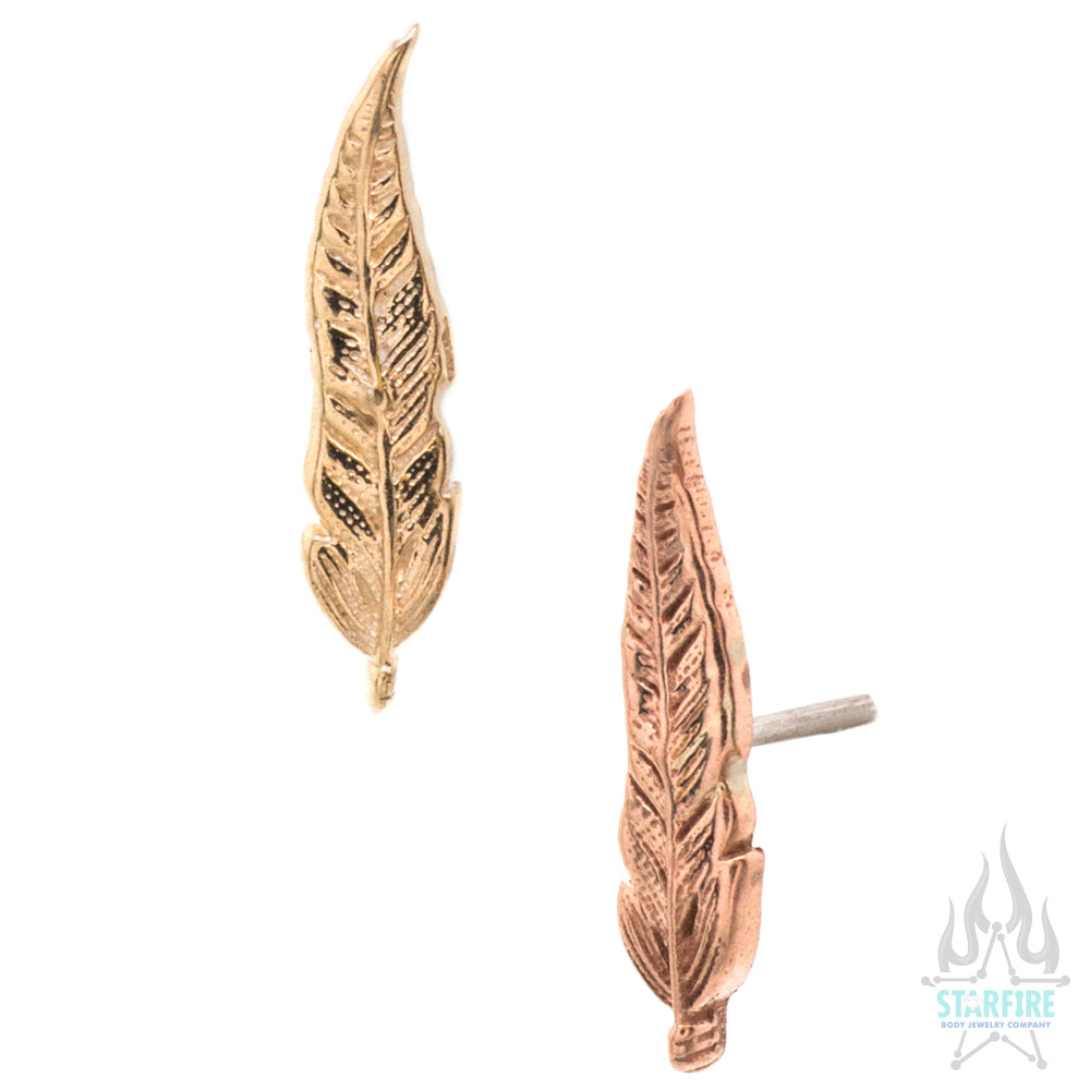 threadless: Feather Pin in Gold