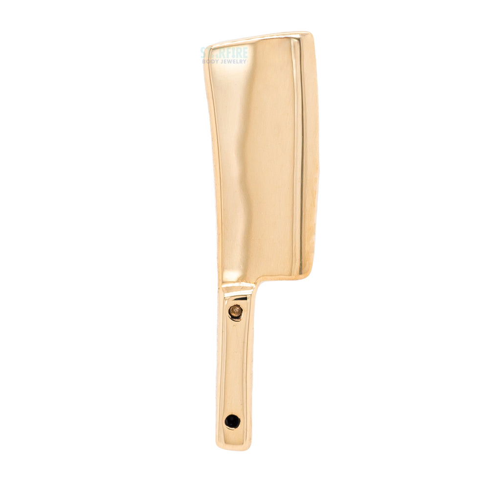 Meat Cleaver Threaded End in Gold & Platinum