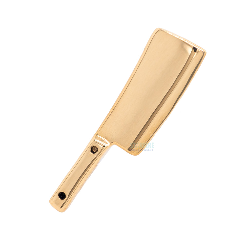 Meat Cleaver Threaded End in Gold & Platinum