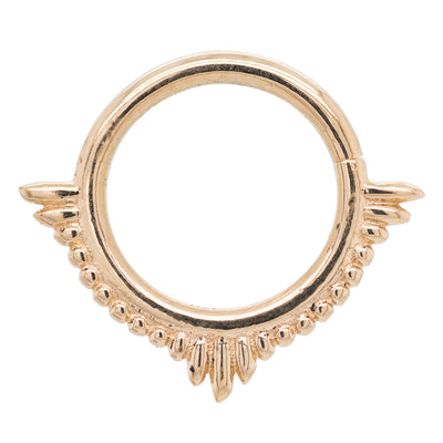 Plume Continuous Ring in Gold