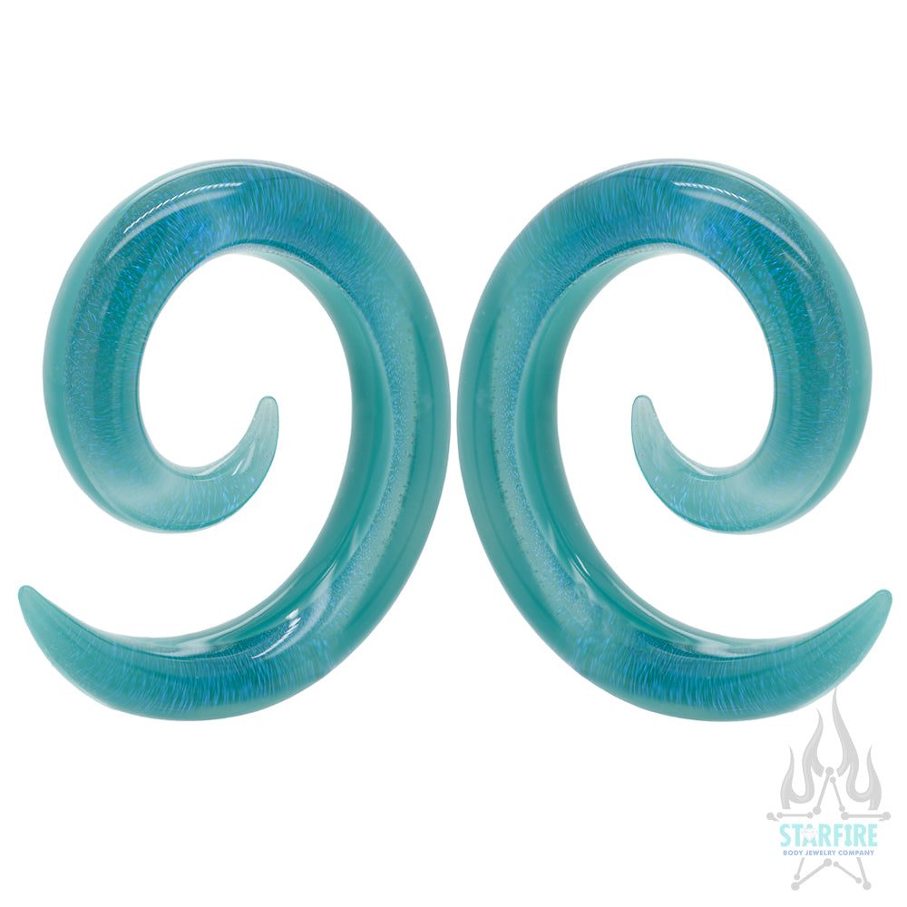 'Mar' Collection 2020 Dichroic Glass Spirals