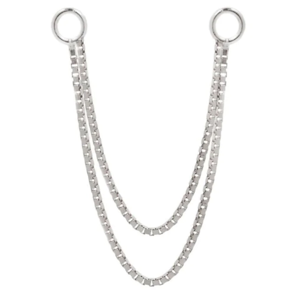 Double Box Chain Attachment in Gold