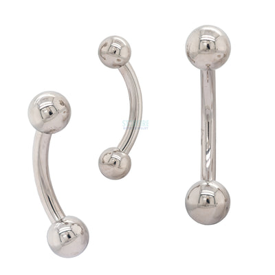 Titanium Curved Barbell - 4 ga.