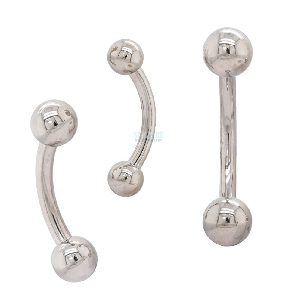 Titanium Curved Barbell - 8 ga.