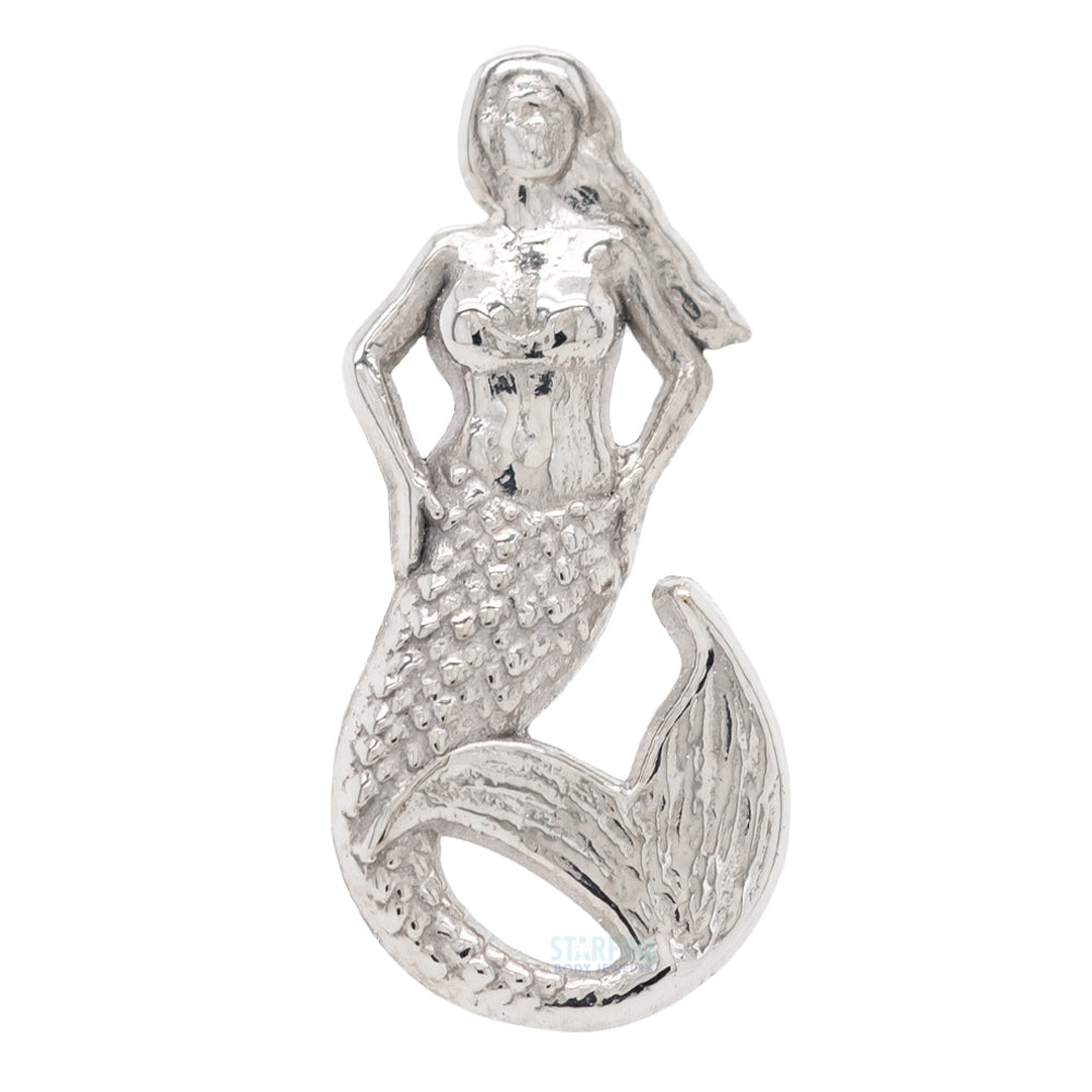 Mermaid Threaded End in Gold