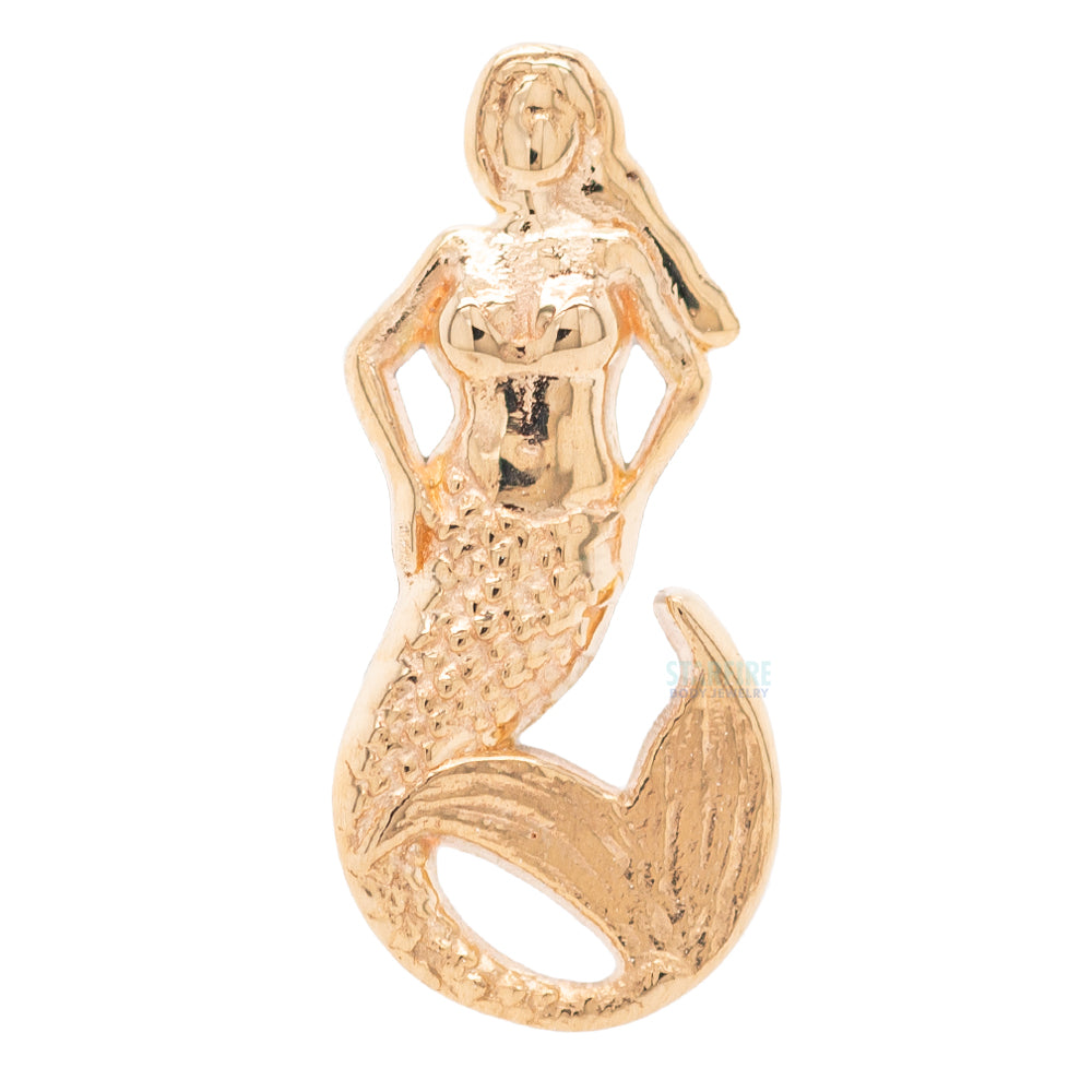 Mermaid in Gold - on flatback