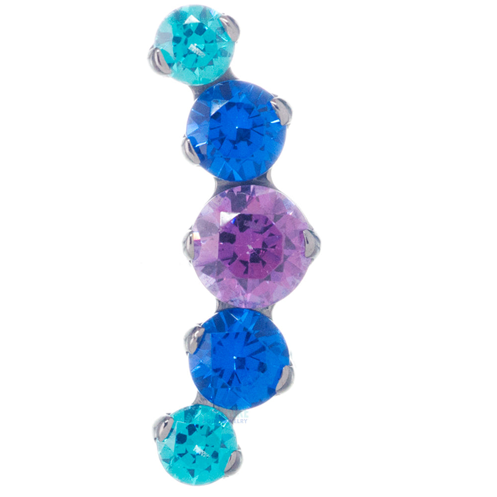 threadless: "Prium" Faceted Gem Cluster End - custom color combos