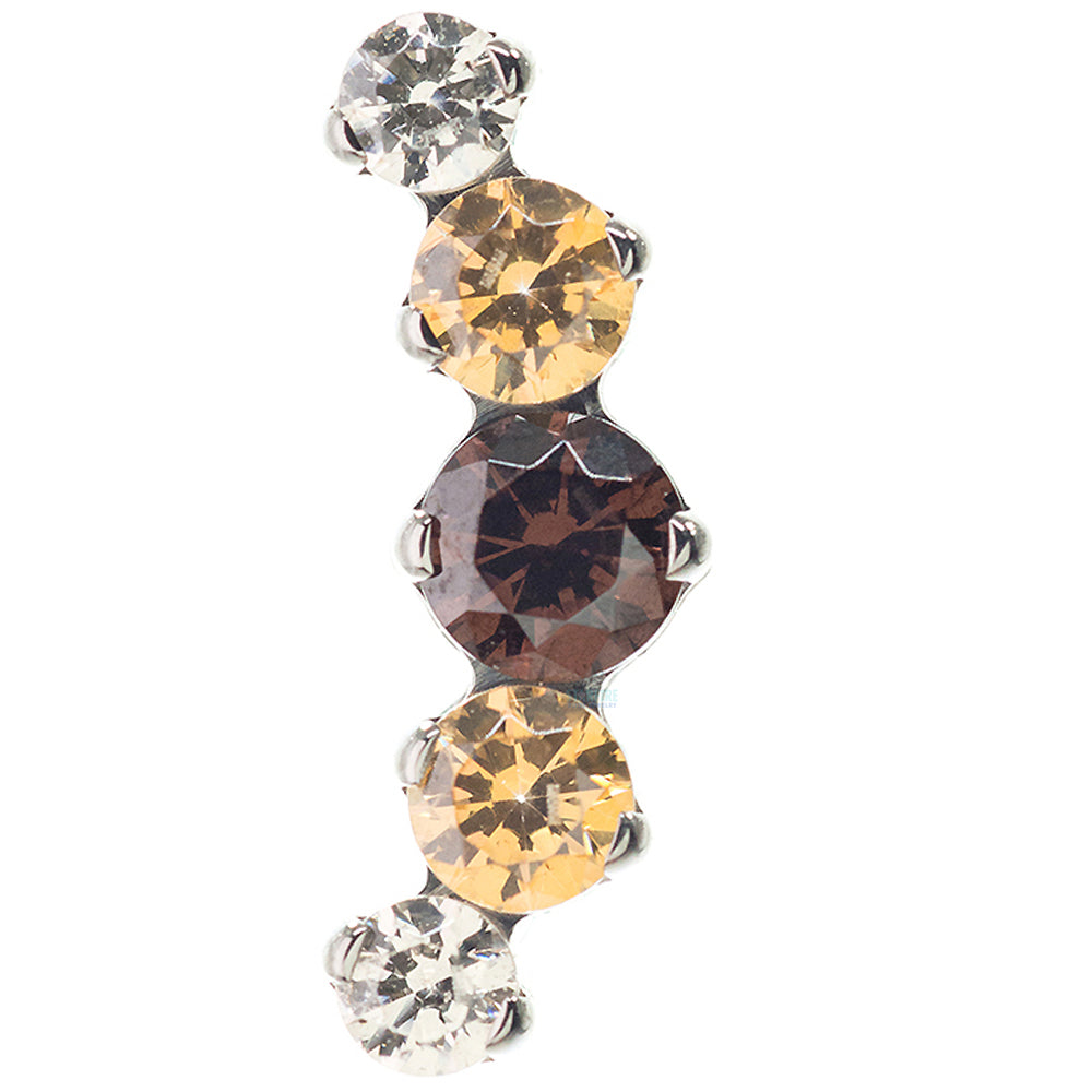 threadless: "Prium" Faceted Gem Cluster End - custom color combos