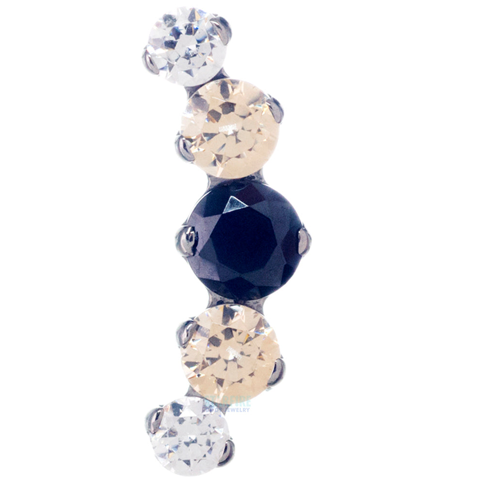 threadless: "Prium" Faceted Gem Cluster End - custom color combos