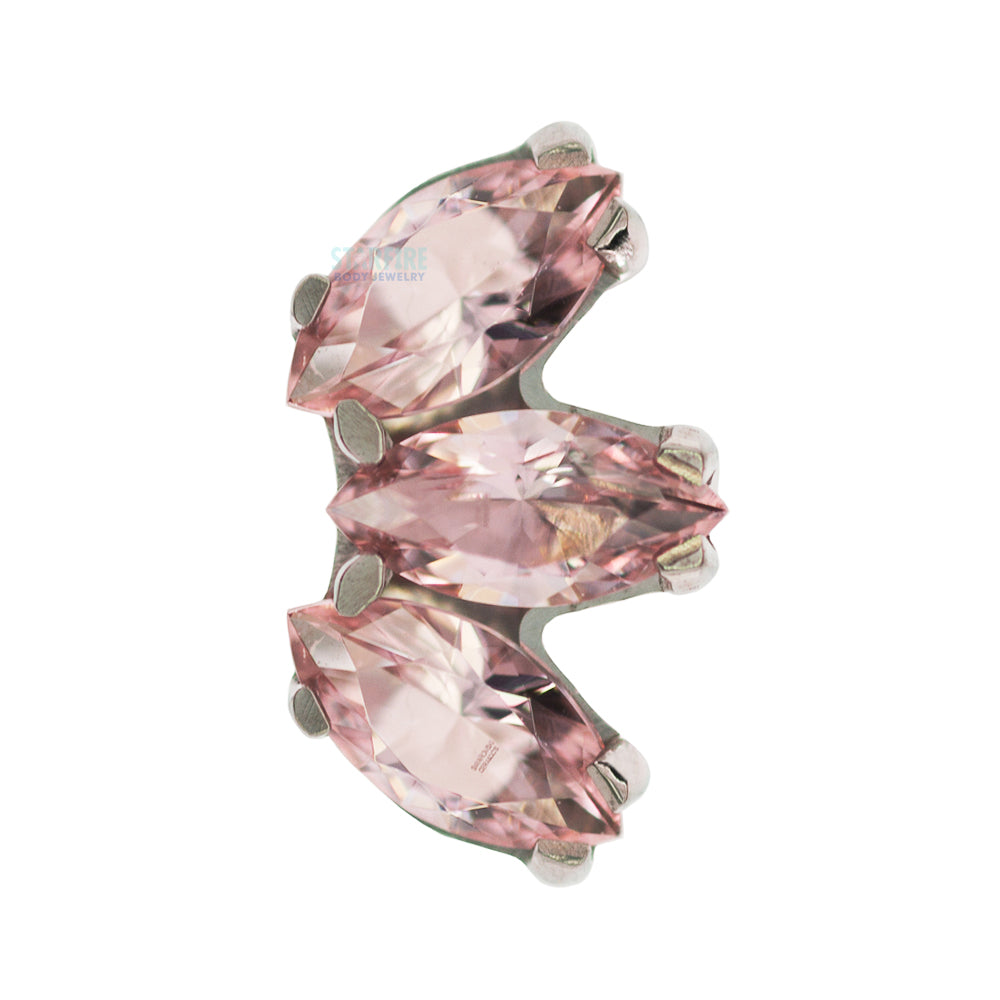 threadless: Marquise Fan with Faceted Gem End