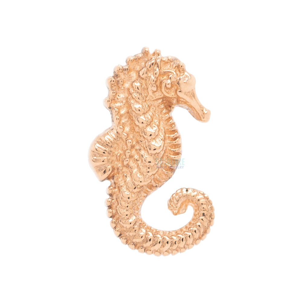 Seahorse Threaded End in Gold