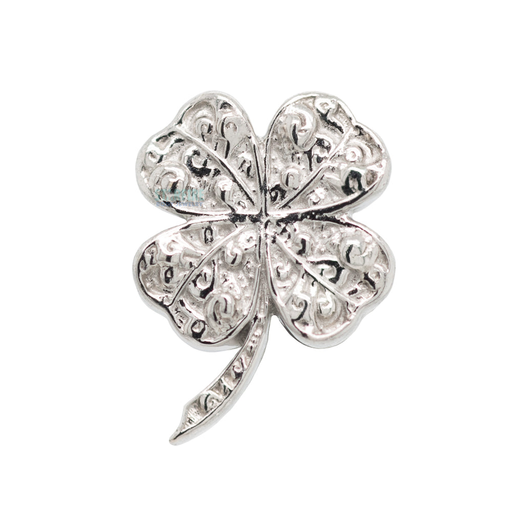Shamrock Threaded End in Gold
