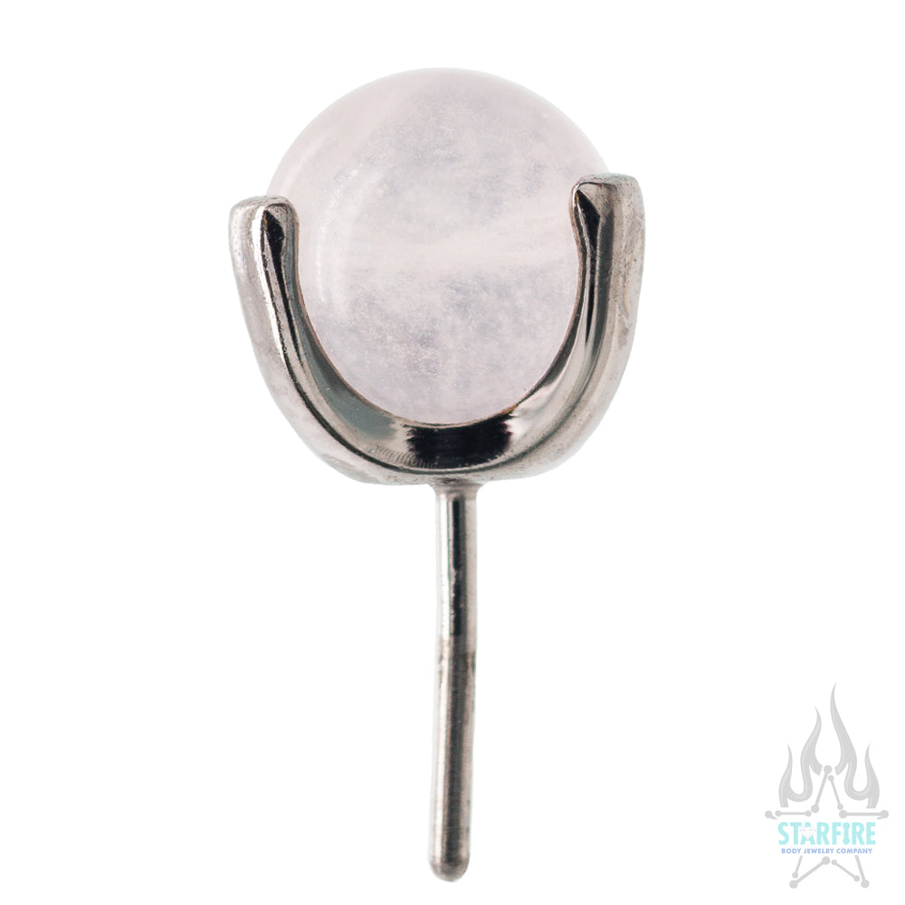threadless: Natural Stone Orb Claw-Set End