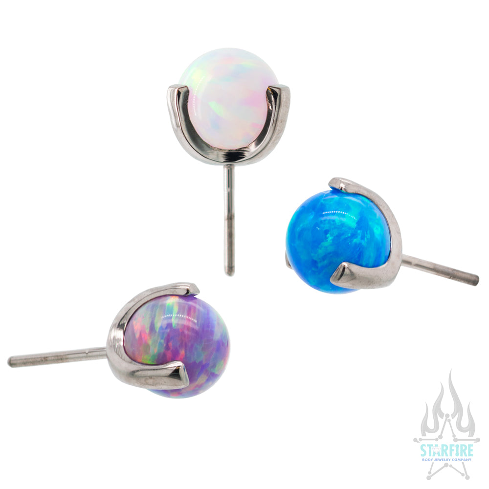 threadless: Opal Orb Claw-Set End