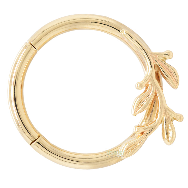 "Amity" Forward Facing Hinge Ring in Gold & Platinum