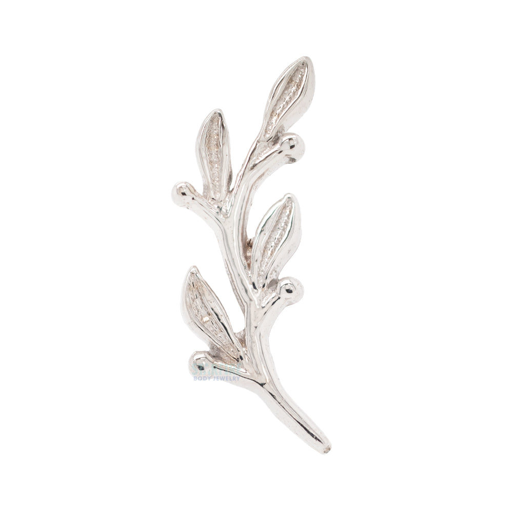"Amity" Small Threaded End in Gold & Platinum