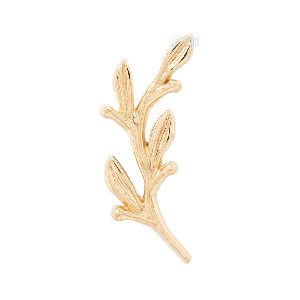 "Amity" Small Threaded End in Gold & Platinum