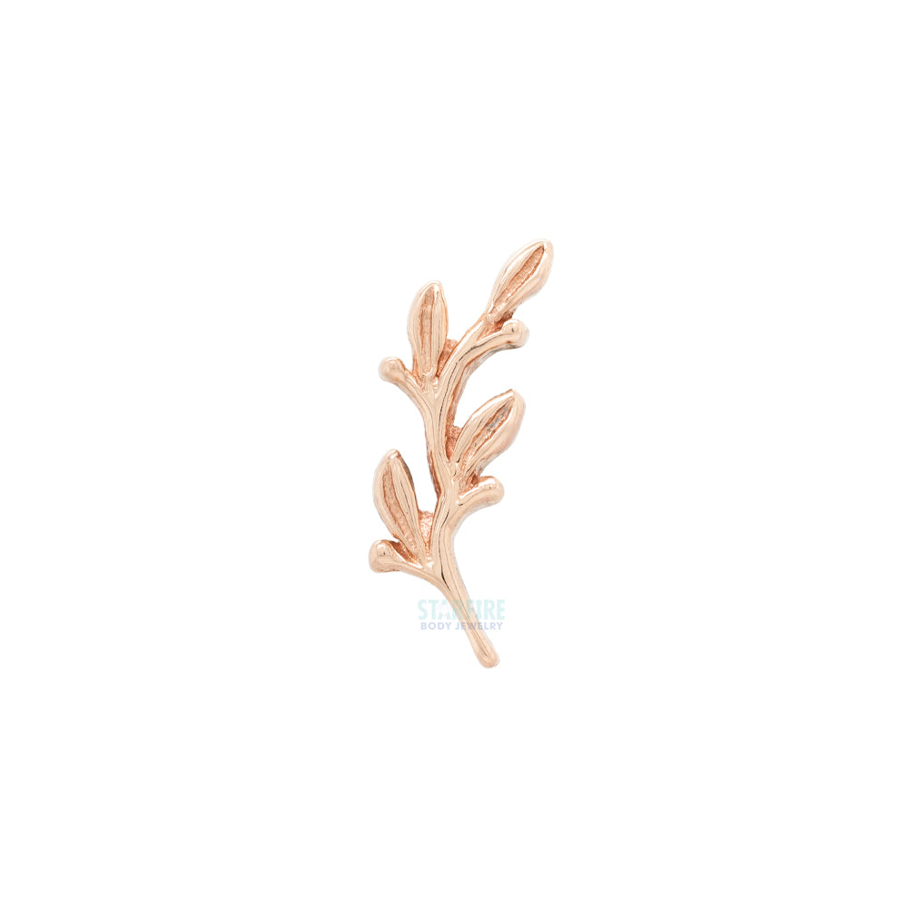 "Amity" Tiny Threaded End in Gold & Platinum