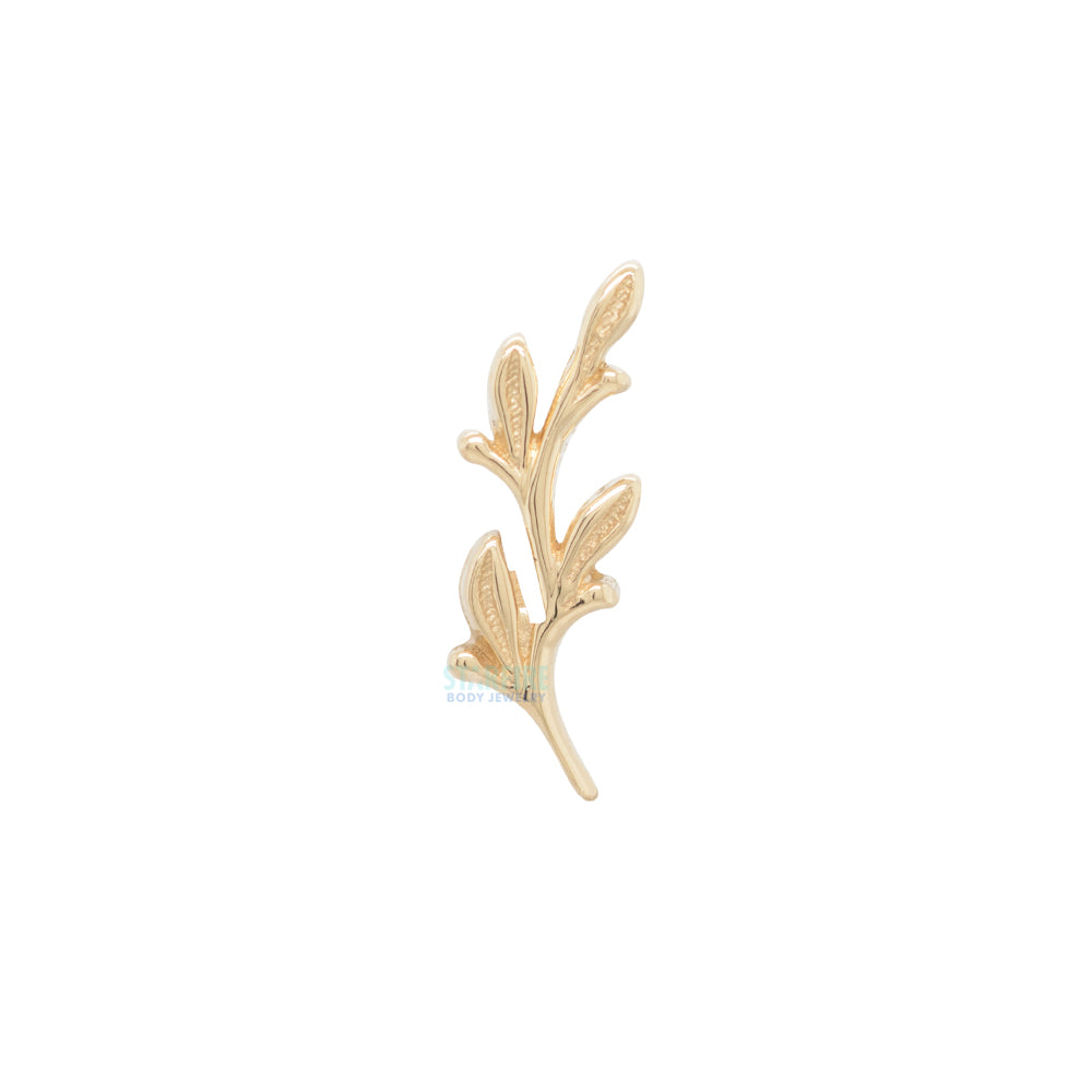 "Amity" Tiny Threaded End in Gold & Platinum