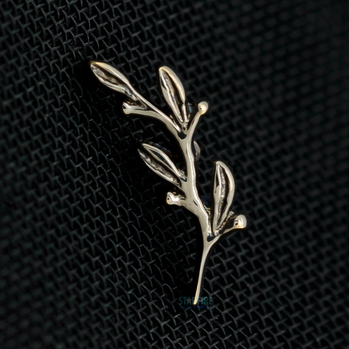 "Amity" Threaded End in Black Rhodium - Gold