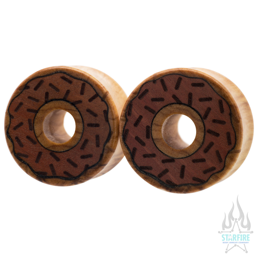 Doughnut Wood Plugs / Tunnels