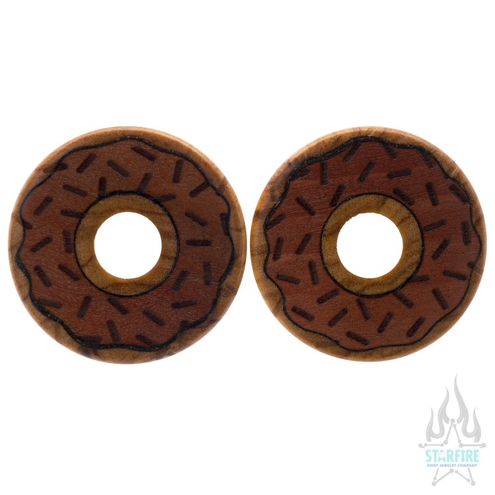 Doughnut Wood Plugs / Tunnels
