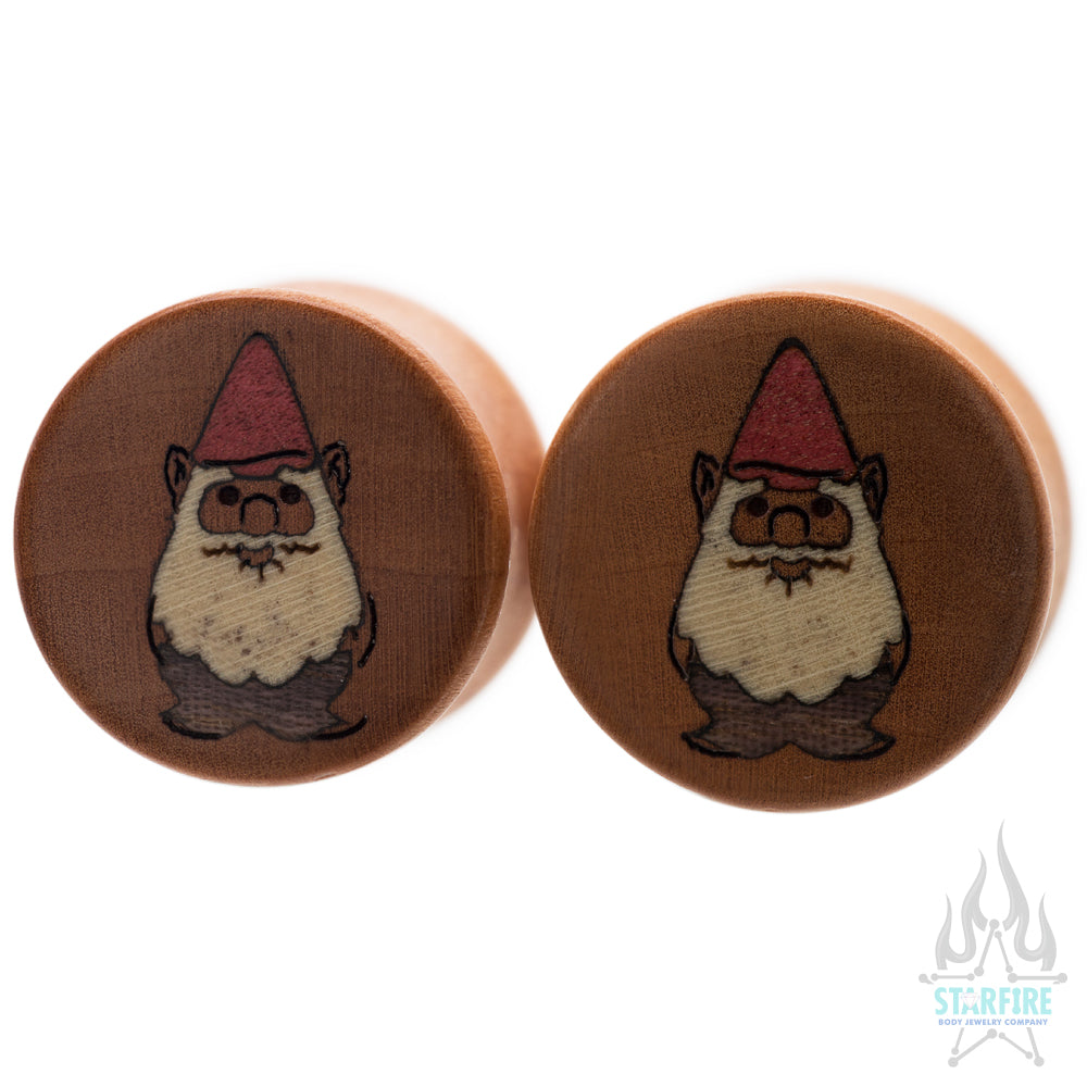 Gnome Wood Inlay Plugs