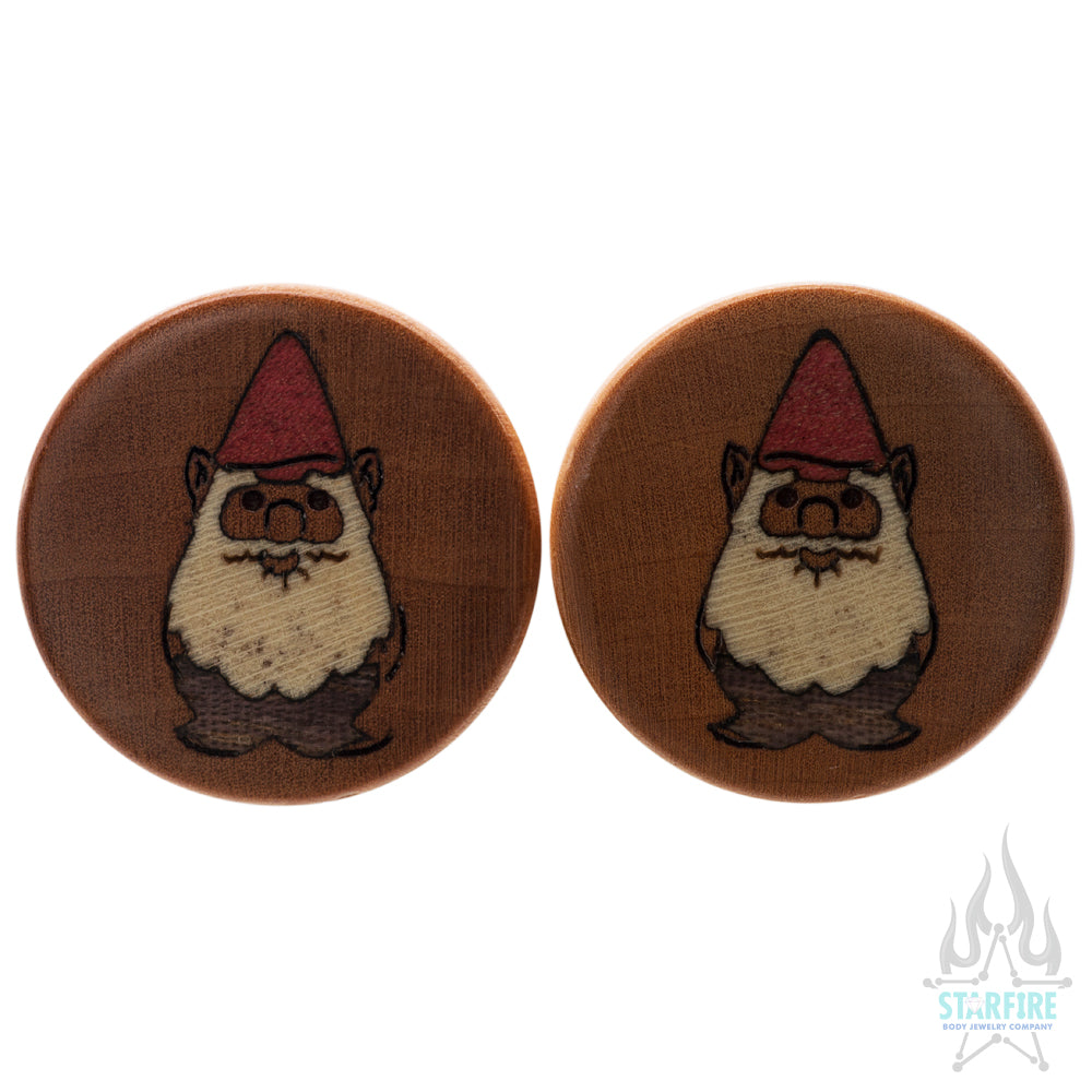 Gnome Wood Inlay Plugs
