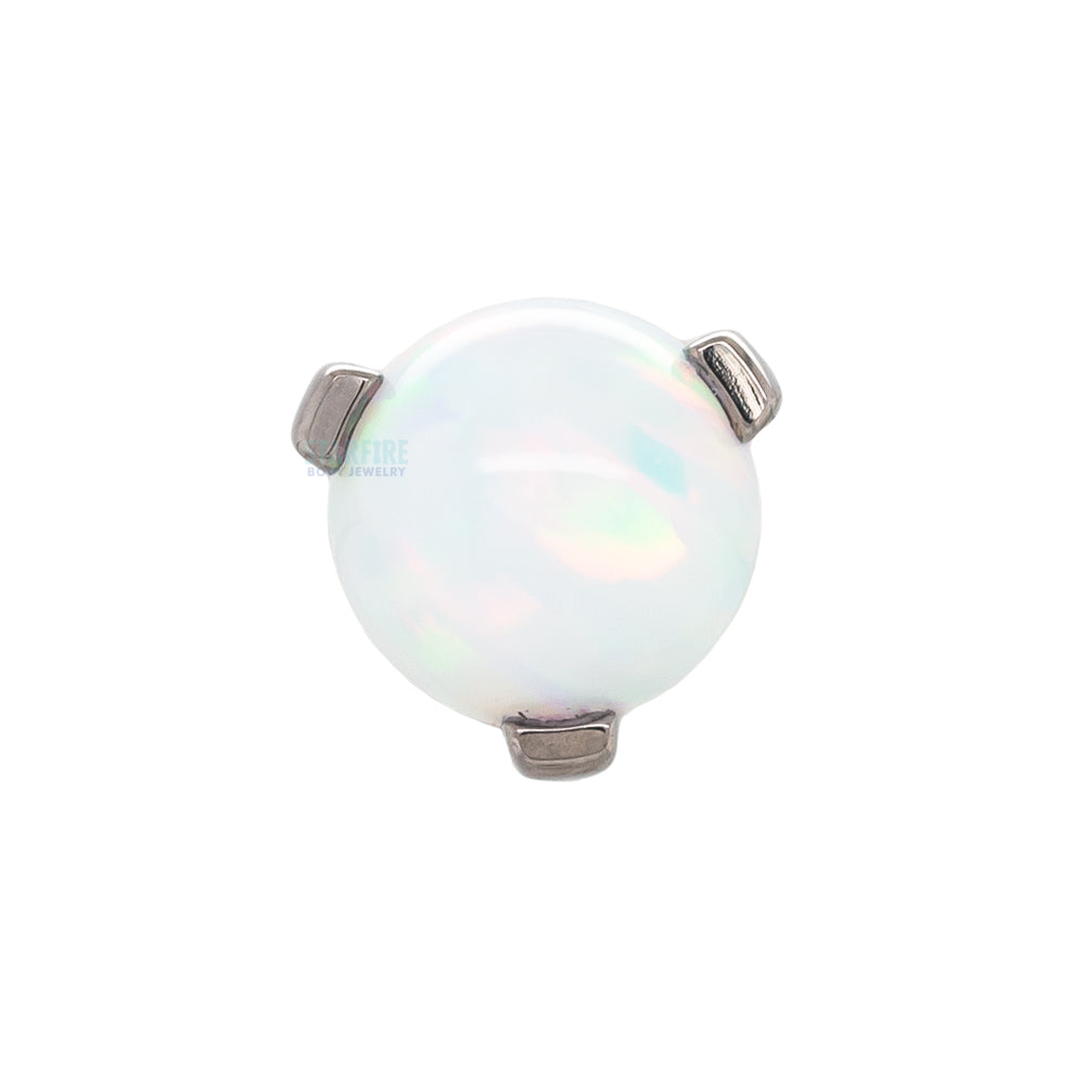 Opal Orb Claw-Set - on flatback