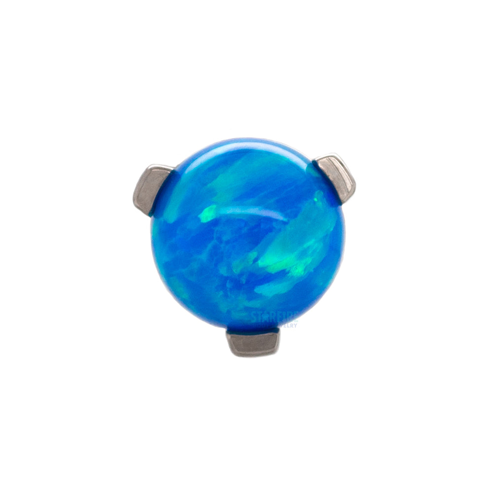 4mm Opal Orb Claw-Set Threaded End